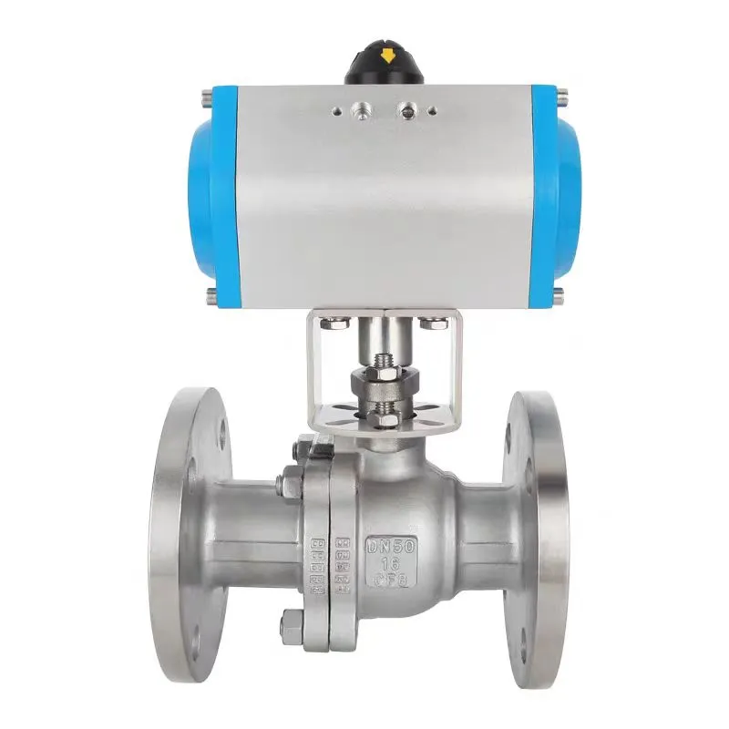 Pneumatic Bakin Karfe Flangen Ball